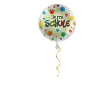 Hurra Schule mit Punkten Ballon - 43cm