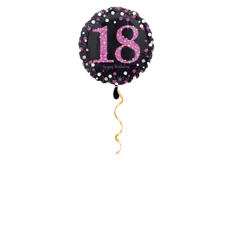 Happy Birthday Zahl 18 Ballon - 45cm