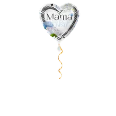 Mama du bist die Beste Herz Ballon - 43cm