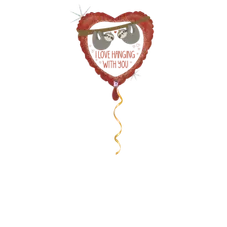 Love Hanging with you Faultier Ballon - 46cm