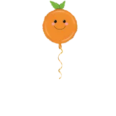 Orange Ballon - 66cm