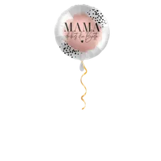 Mama du bist die Beste rosa Ballon - 43cm