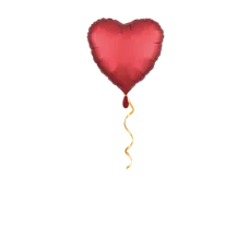 Herz rot klein Ballon - 43cm