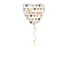 I love you Herz glitzernd Ballon- 46cm
