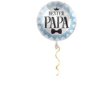 Bester Papa blau Ballon - 43 cm
