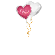 Für dich von Herzen satin Ballon-Set