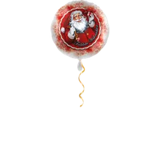Fröhliche Weihnachten rot Ballon - 43cm