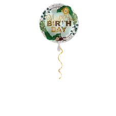 Happy Birthday Jungle Friends Ballon - 43 cm