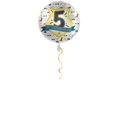 Polizei Zahl 5 Ballon - 43 cm