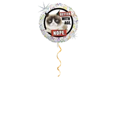 Crumpy Cat Better with age Ballon - 46cm