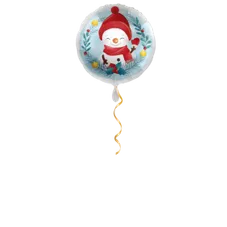 Schneemann winkend Ballon - 43cm