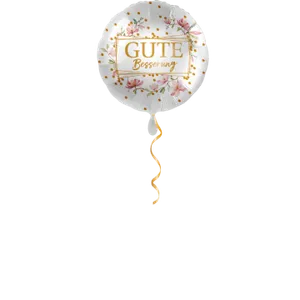 Gute Besserung rosa Blumen Ballon - 43 cm