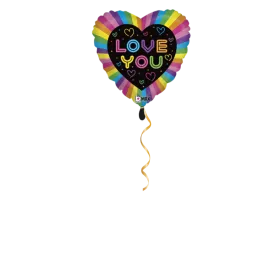 Love you Neonlichter Ballon - 46cm