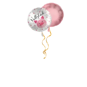 Viel Glück Schwein Ballon-Set