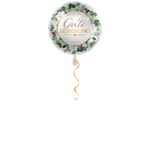 Gute Besserung Blumen Ballon - 43cm