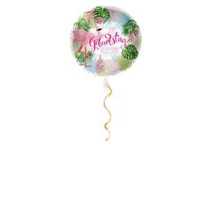 Zum Geburtstag alles Liebe Flamingo Ballon - 43cm