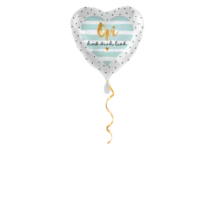 Opi hab dich Lieb Herz Ballon - 43cm