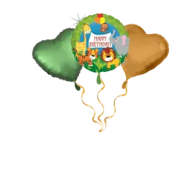 Happy Birthday wilde Tiere Ballon-Set