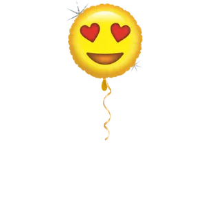 Verliebter Smiley Ballon - 43cm