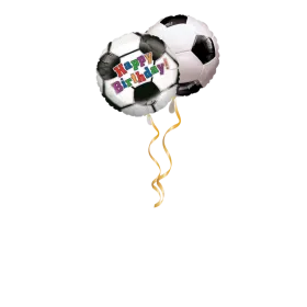 Happy Birthday Fussball Ballon-Set