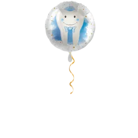 Dent bleu ballon - 43cm 