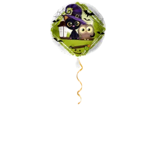 Katze und Eule Ballon - 43cm