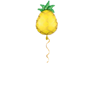 Ananas gold/grün Ballon - 50cm