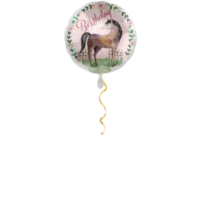 Happy Birthday Pferd Ballon - 43 cm