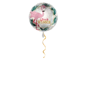 Glückwunsch Flamingo Ballon - 43cm