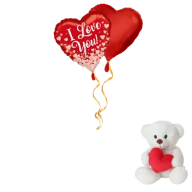 I Love You inkl. Bär Ballon-Set