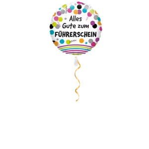 Alles Gute zum Führerschein Ballon - 43cm