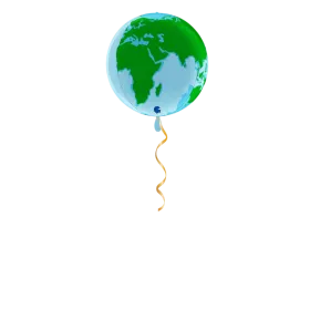 Planet Erde 4D Ballon - 40cm