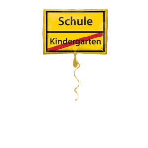 Schulanfang Schild Ballon - 50cm
