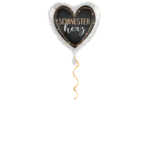 Schwester Herz Ballon - 43cm