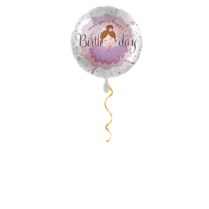 Ballerina Geburtstag Ballon - 43 cm