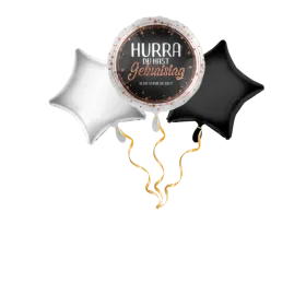Hurra Du hast Geburtstag Ballon-Set