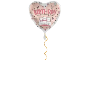 Birthday miaou miaou miaou ballon – 43cm 