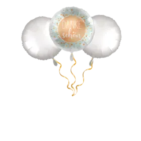 Dankeschön satin Ballon-Set