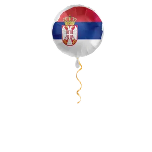 Serbien Flagge Ballon - 43cm