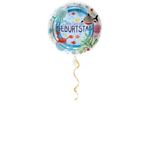 Unterwasserwelt Geburtstag Ballon - 43cm