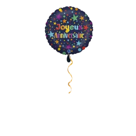 Joyeux Anniversaire Sternen Ballon - 46cm FR