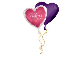Für dich von Herzen satin Ballon-Set