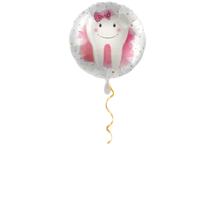 Dent rose ballon - 43cm