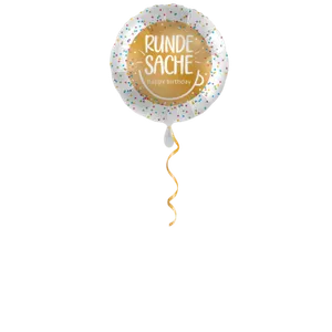 Runde Sache Happy Birthday Ballon - 43cm