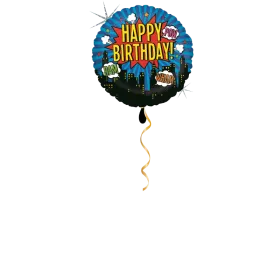 Happy Birthday Superhelden Ballon - 46cm