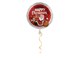 Happy Christmas rot Ballon - 43cm