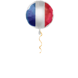 Frankreich Flagge Ballon - 43cm