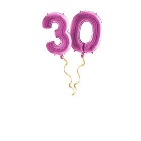 Zahl 30 Pink Ballon-Set 66 cm