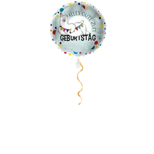 Alles Gute zum Geburtstag Lama Ballon - 43cm