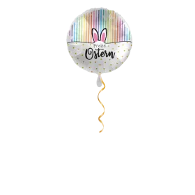 Frohe Ostern zwei Ohren Ballon - 43cm